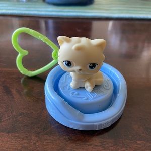 Littlest Pet Shop White Kitty - Keychain